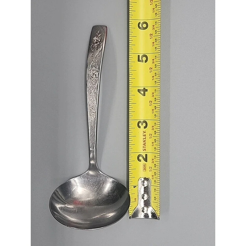 International ROSE LACE Stainless Decorator Gravy Ladle